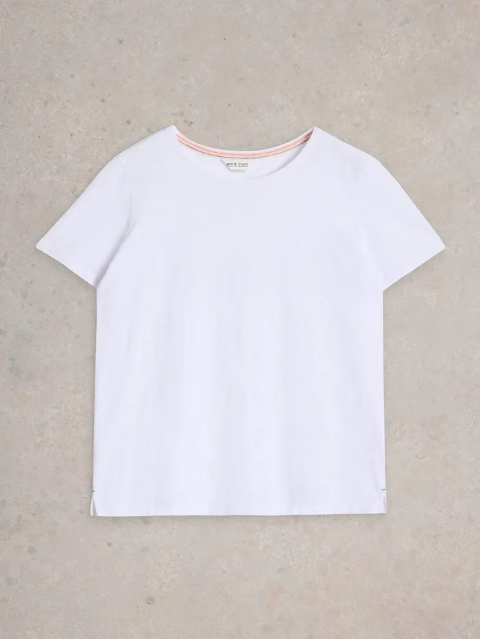 ABBIE TEE Brilliant White Women White Stuff Shirts and Blouses ABBIE TEE Brilliant White Women White Stuff Shirts and Blouses