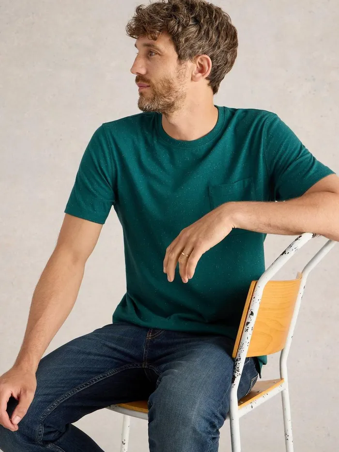 Abersoch Nep Short Sleeve Tee Dk Teal Men White Stuff Loungewear