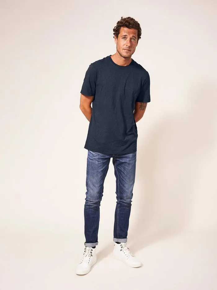 Abersoch Short Sleeve Tee Dark Navy Men White Stuff Loungewear