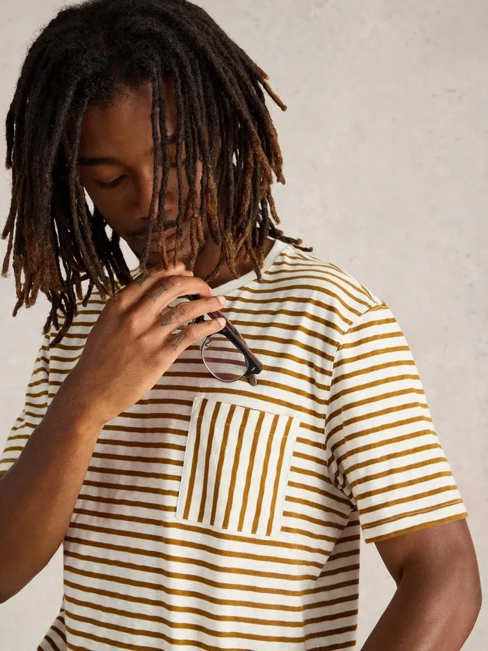 Abersoch Stripe Crew Neck Tee Natural Multi Men White Stuff TShirts Abersoch Stripe Crew Neck Tee Natural Multi Men White Stuff TShirts