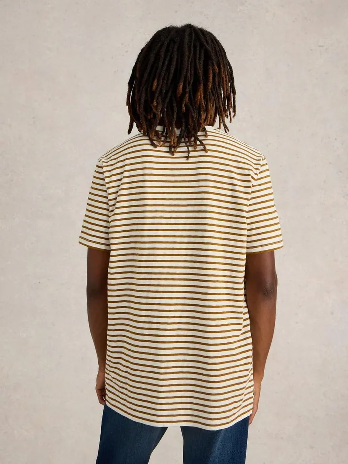Abersoch Stripe Crew Neck Tee Natural Multi Men White Stuff TShirts Abersoch Stripe Crew Neck Tee Natural Multi Men White Stuff TShirts