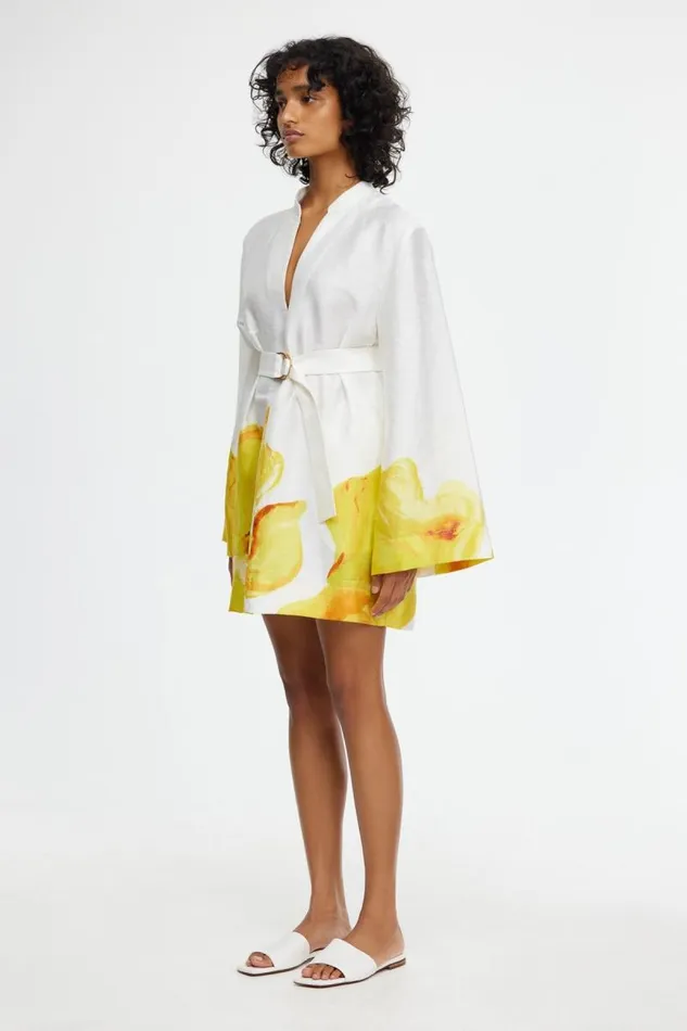 Acler Dresses Doveford Mini Dress Ivory Calla Lily 8211 Women