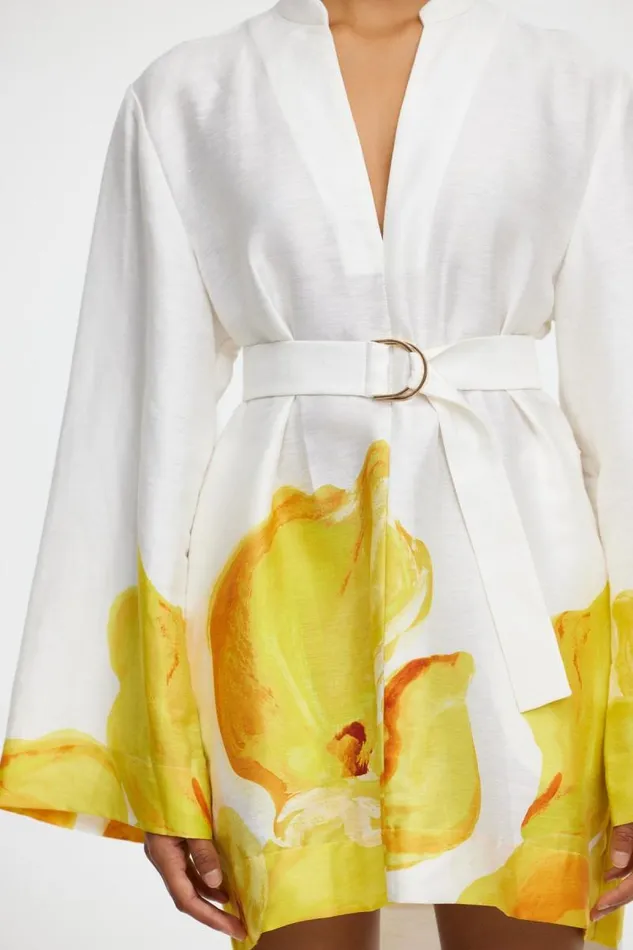 Acler Dresses Doveford Mini Dress Ivory Calla Lily 8211 Women