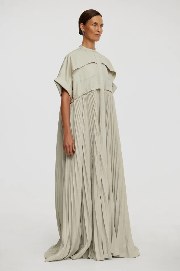 Acler Dresses Havering Maxi Dress Stone 8211 Women