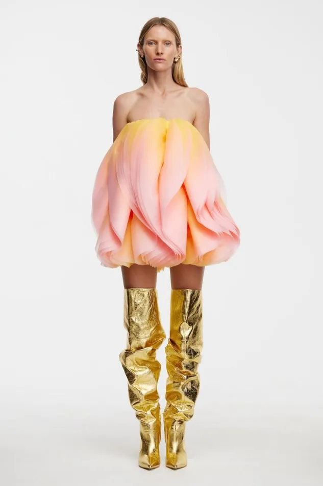 Acler Dresses Otley Mini Dress Rising Sun Ombre 8211 Women