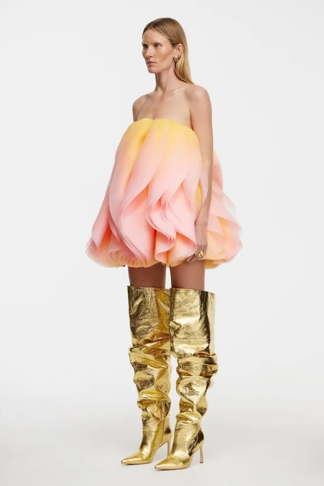 Acler Dresses Otley Mini Dress Rising Sun Ombre 8211 Women