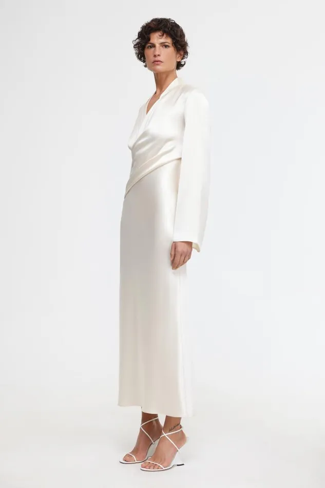 Acler Dresses Piccadilly Midi Dress Cream 8211 Women