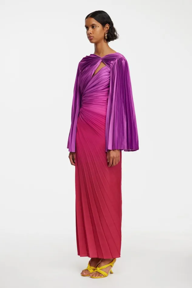 Acler Dresses Tillington Midi Dress Raspberry Ombre 8211 Women
