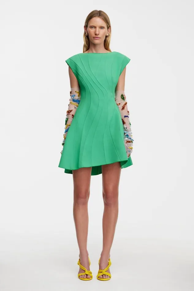 Acler Dresses Treven Mini Dress Clover 8211 Women