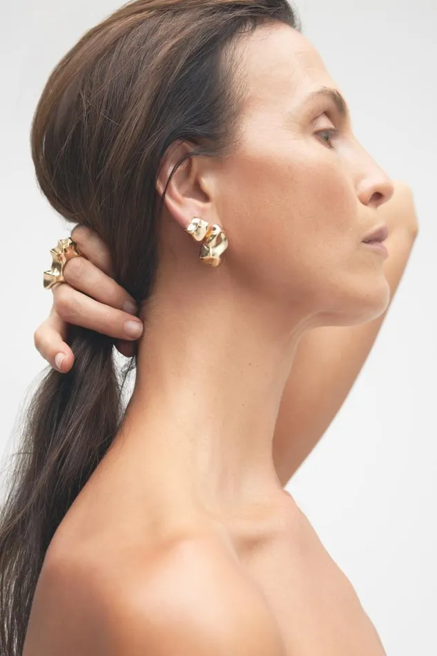 Acler Jewellery Gateside Earring Small Gold 8211 Women Acler Jewellery Gateside Earring Small Gold 8211 Women