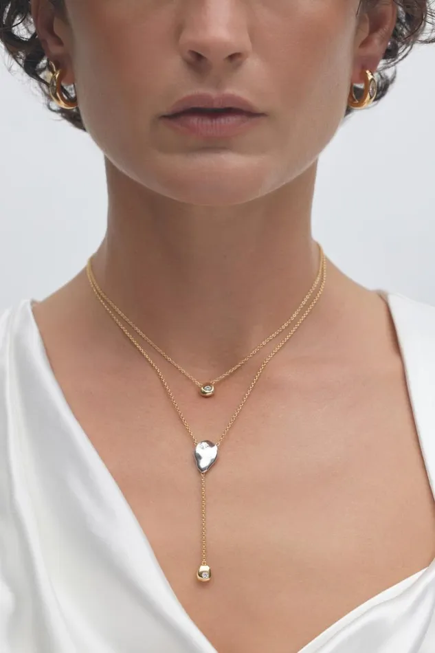 Acler Jewellery Lucia Cast Drip Necklace Gold 8211 Women