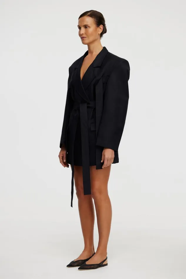 Acler Outerwear Gennon Blazer Dress Black 8211 Women