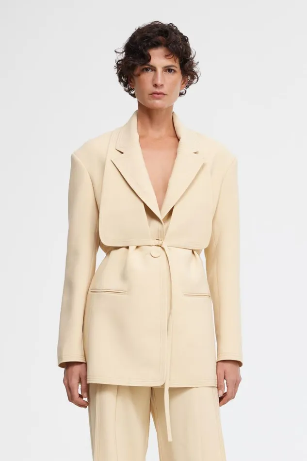 Acler Outerwear Wirra Blazer Biscuit 8211 Women