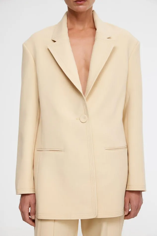 Acler Outerwear Wirra Blazer Biscuit 8211 Women