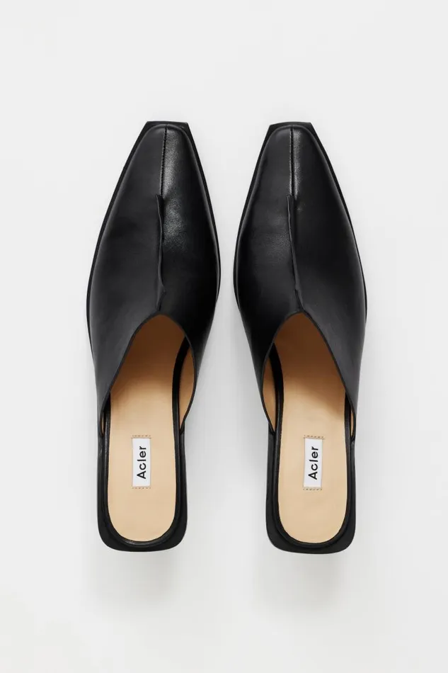 Acler Shoes Halwill Mule Black 8211 Women Acler Shoes Halwill Mule Black 8211 Women
