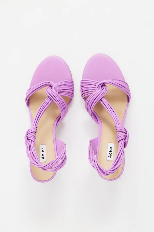 Acler Shoes Iverly Knot Wedge Mulberry 8211 Women Acler Shoes Iverly Knot Wedge Mulberry 8211 Women