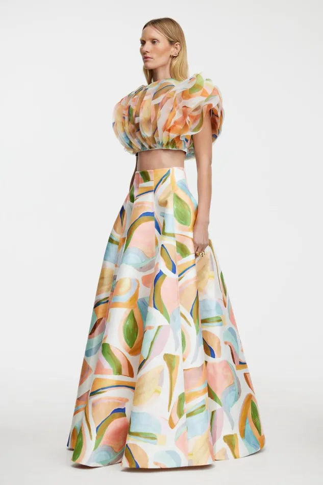 Acler Skirts Warburton Maxi Skirt Cubist Canyon 8211 Women