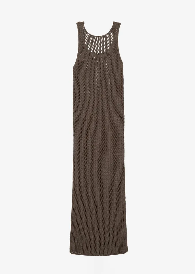 Adrienna Crochet Maxi Dress 8211 Brown Women The Frankie Shop Clothing