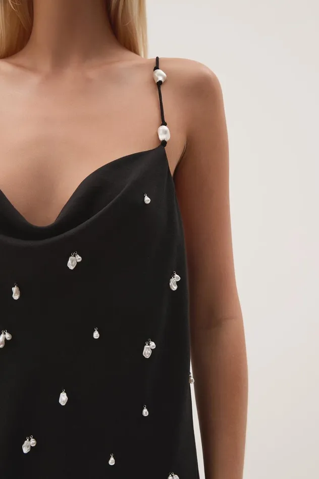 Akoya Mini Dress Black Women Aje Dresses Akoya Mini Dress Black Women Aje Dresses