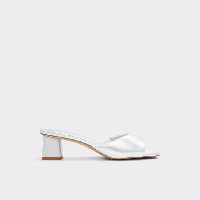 ALDO Block Heels Women Aneka Silver
