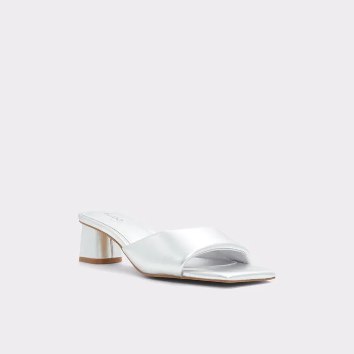 ALDO Block Heels Women Aneka Silver