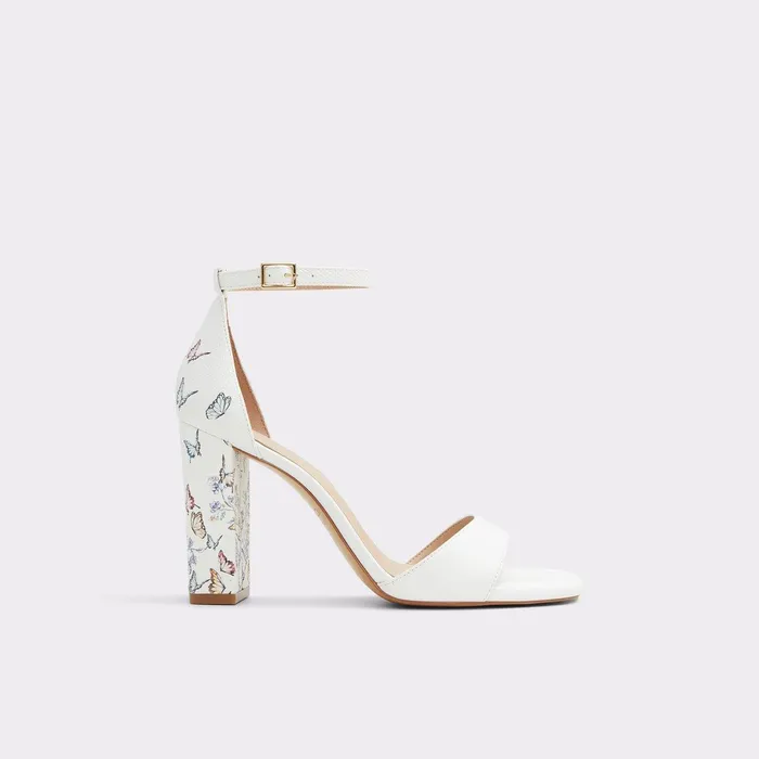 ALDO Block Heels Women Enaegyn White Multi