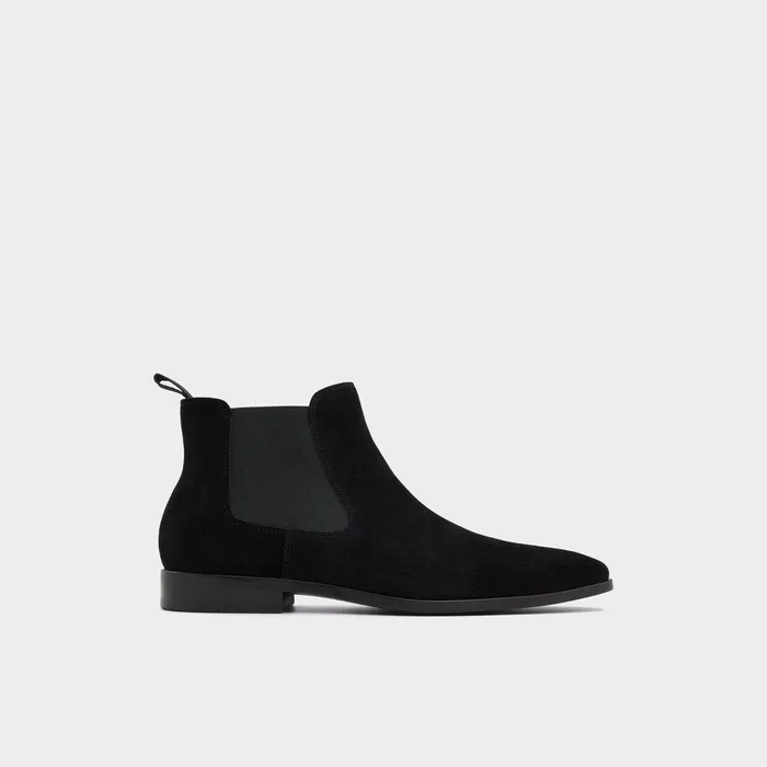 ALDO Boots Men Markey Black Leather Suede