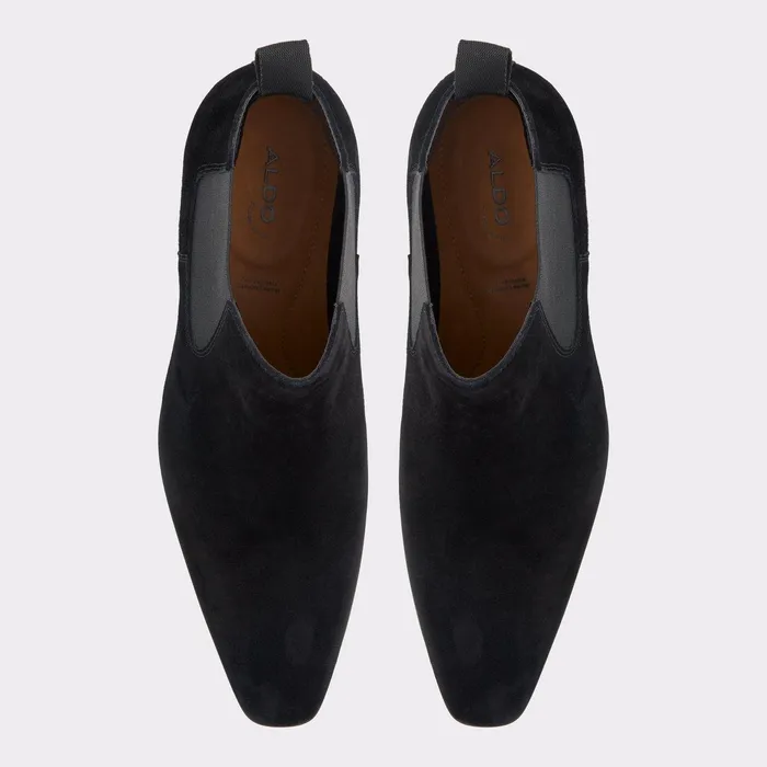 ALDO Boots Men Markey Black Leather Suede