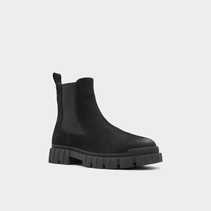 ALDO Boots Men Westfield Black Leather Nubuck