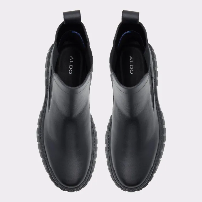 ALDO Boots Men Westfield Black Leather Smooth ALDO Boots Men Westfield Black Leather Smooth