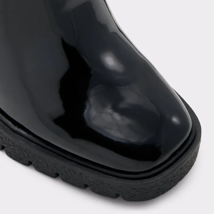 ALDO Boots Women Larah Black Synthetic Patent