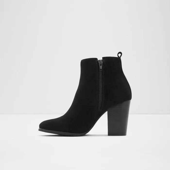 ALDO Boots Women Noemieflex Black Leather Nubuck