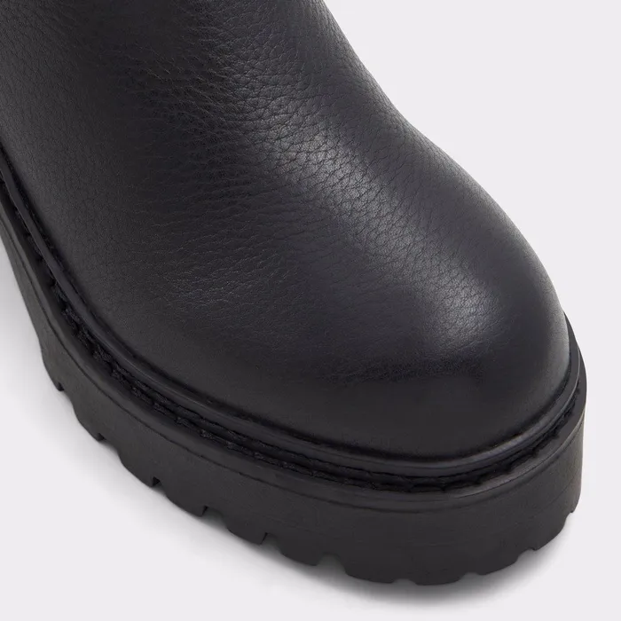ALDO Boots Women Palomina Black Leather Pebble