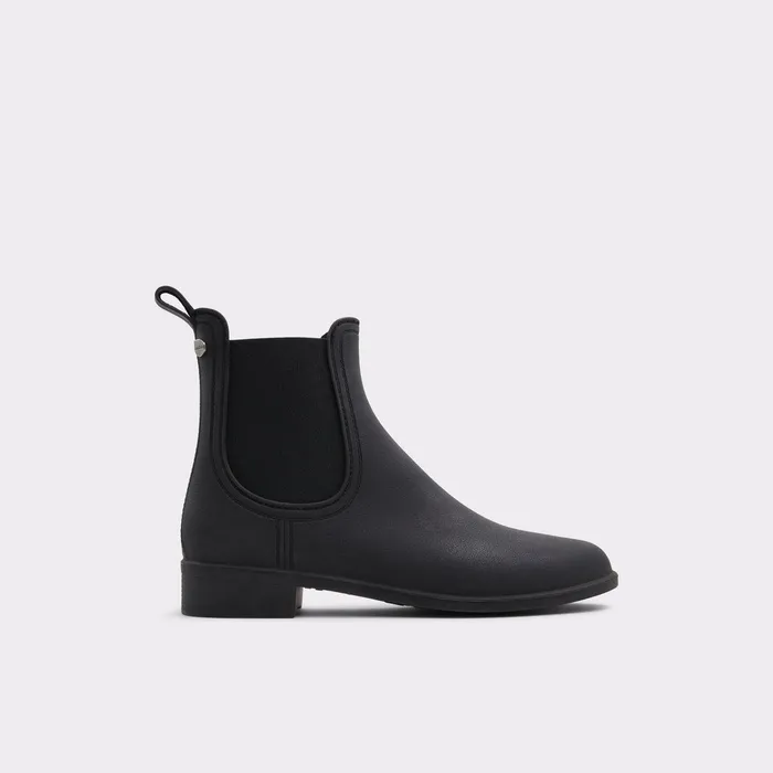 ALDO Boots Women Rain Black Synthetic Rubber