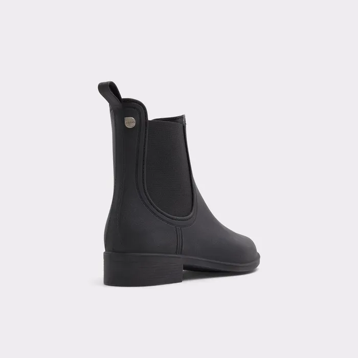 ALDO Boots Women Rain Black Synthetic Rubber