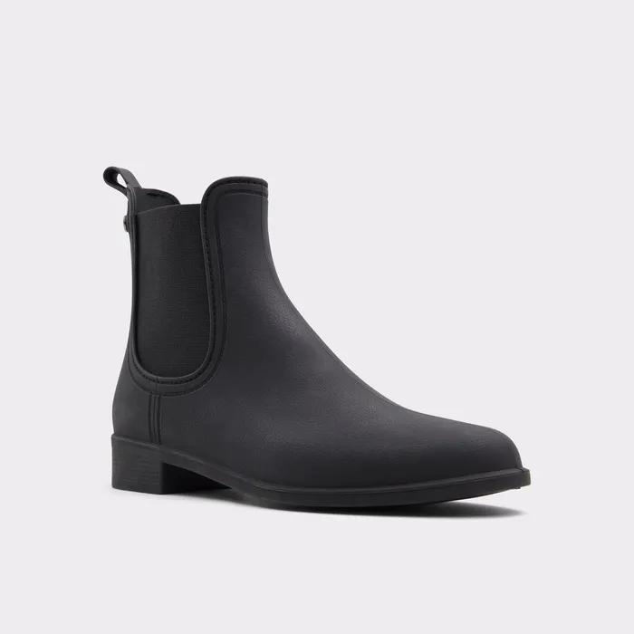 ALDO Boots Women Rain Black Synthetic Rubber