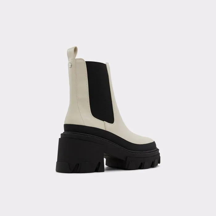 ALDO Boots Women Talanariel White Synthetic Smooth