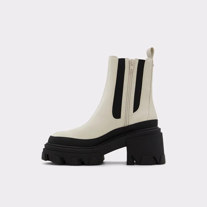 ALDO Boots Women Talanariel White Synthetic Smooth