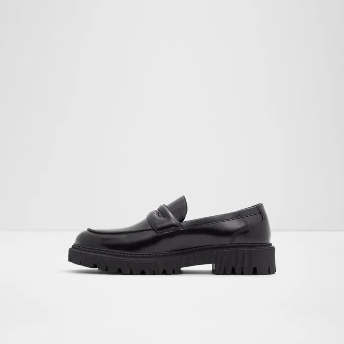 ALDO Dress Shoes Men Bigthink Black Leather Smooth