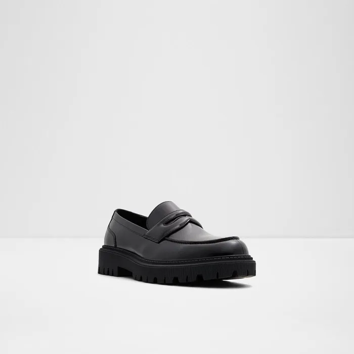 ALDO Dress Shoes Men Bigthink Black Leather Smooth