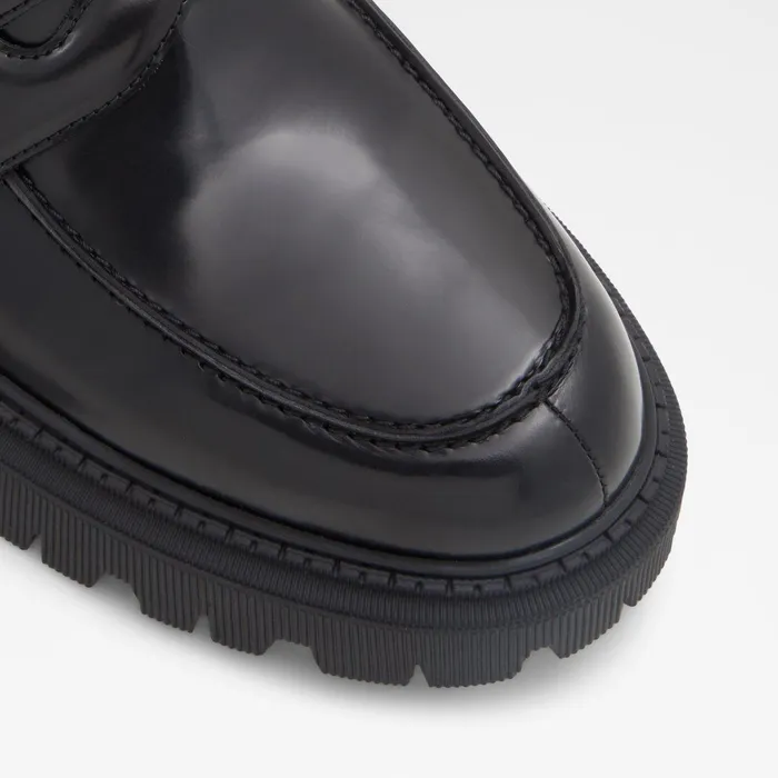 ALDO Dress Shoes Men Bigthink Black Leather Smooth