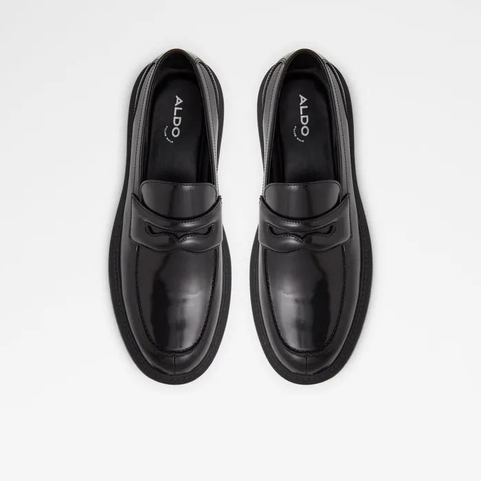 ALDO Dress Shoes Men Bigthink Black Leather Smooth