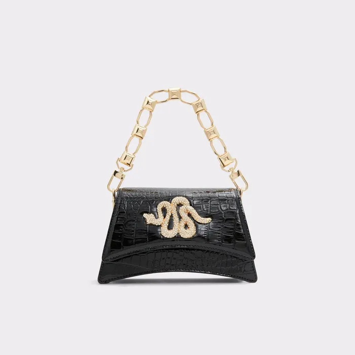 ALDO Top Handle Bags Women Kaziax Black Synthetic Croco