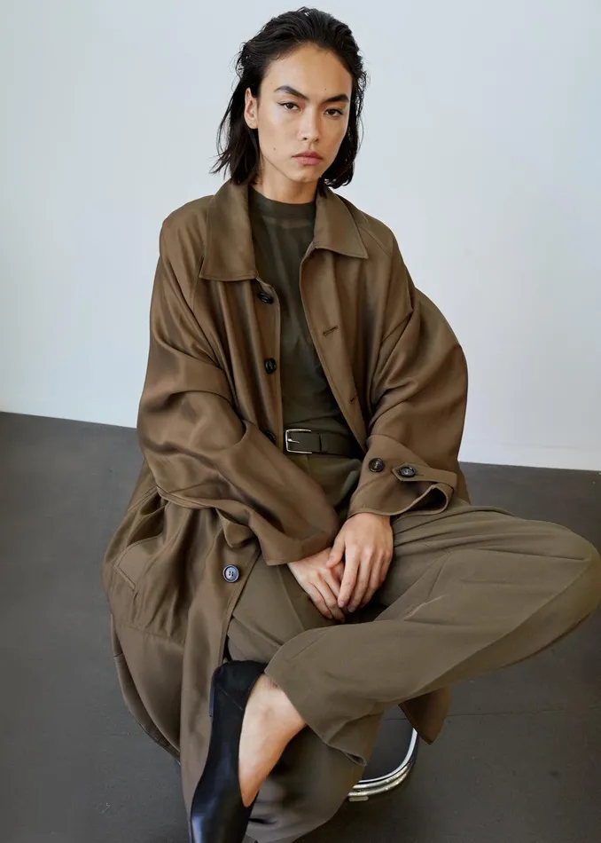 Aldrin Oversized Coat 8211 Camel WomenMen The Frankie Shop Clothing