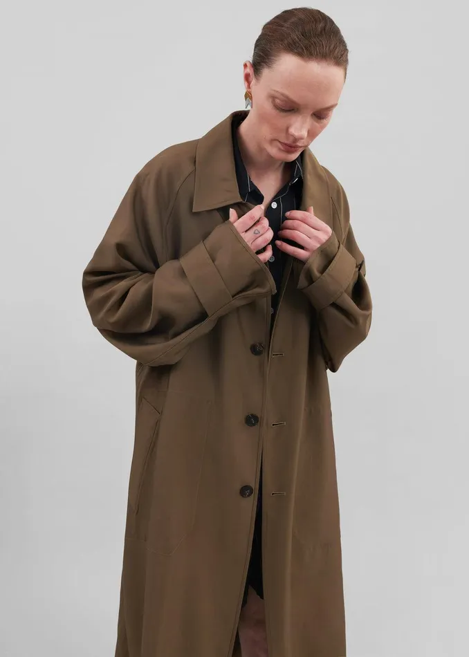 Aldrin Oversized Coat 8211 Camel WomenMen The Frankie Shop Clothing