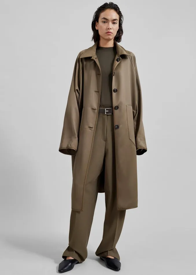 Aldrin Oversized Coat 8211 Camel WomenMen The Frankie Shop Clothing