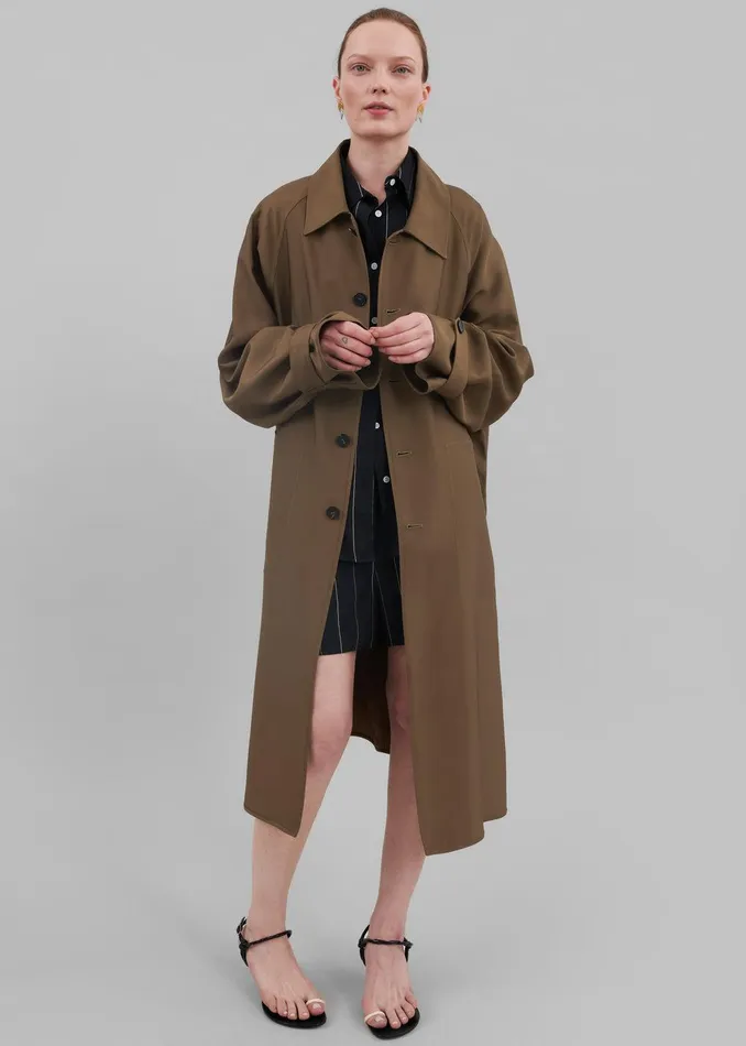 Aldrin Oversized Coat 8211 Camel WomenMen The Frankie Shop Clothing