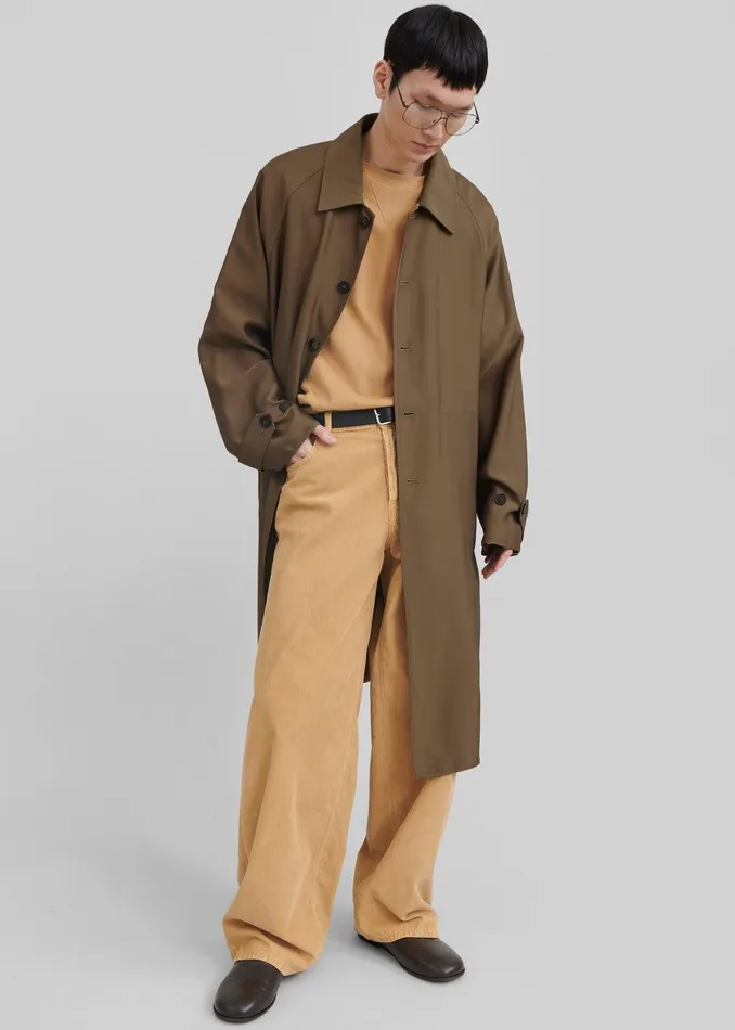 Aldrin Oversized Coat 8211 Camel WomenMen The Frankie Shop Clothing