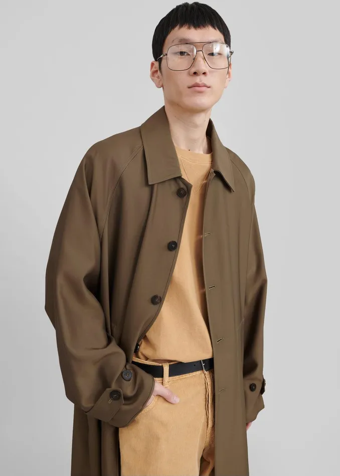 Aldrin Oversized Coat 8211 Camel WomenMen The Frankie Shop Clothing
