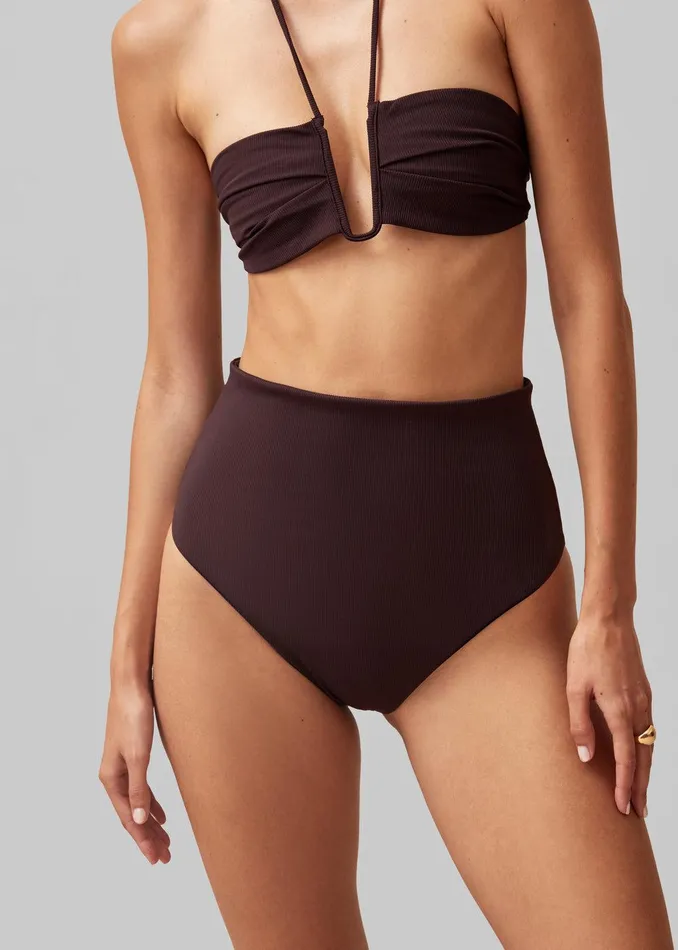 Alohas Neptune Bikini Top 8211 Brown Women The Frankie Shop Clothing